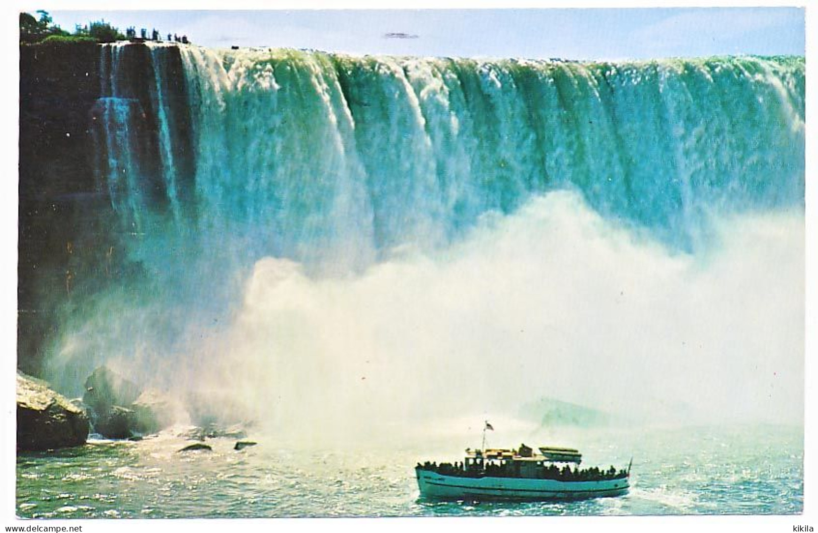 CPSM / CPM 9 X 14   Canada Ontario NIAGARA FALLS (1)   Chute Cascade Horseshoe  Steamer "Maid Of The Mist" - Niagara Falls