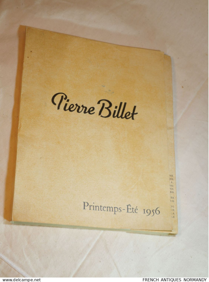 Très Rare Plaquette Mode Défilé Collection Du Couturier PIERRE BILLET PIN-UP GIRLS Saison Printemps été 1956 - Andere & Zonder Classificatie