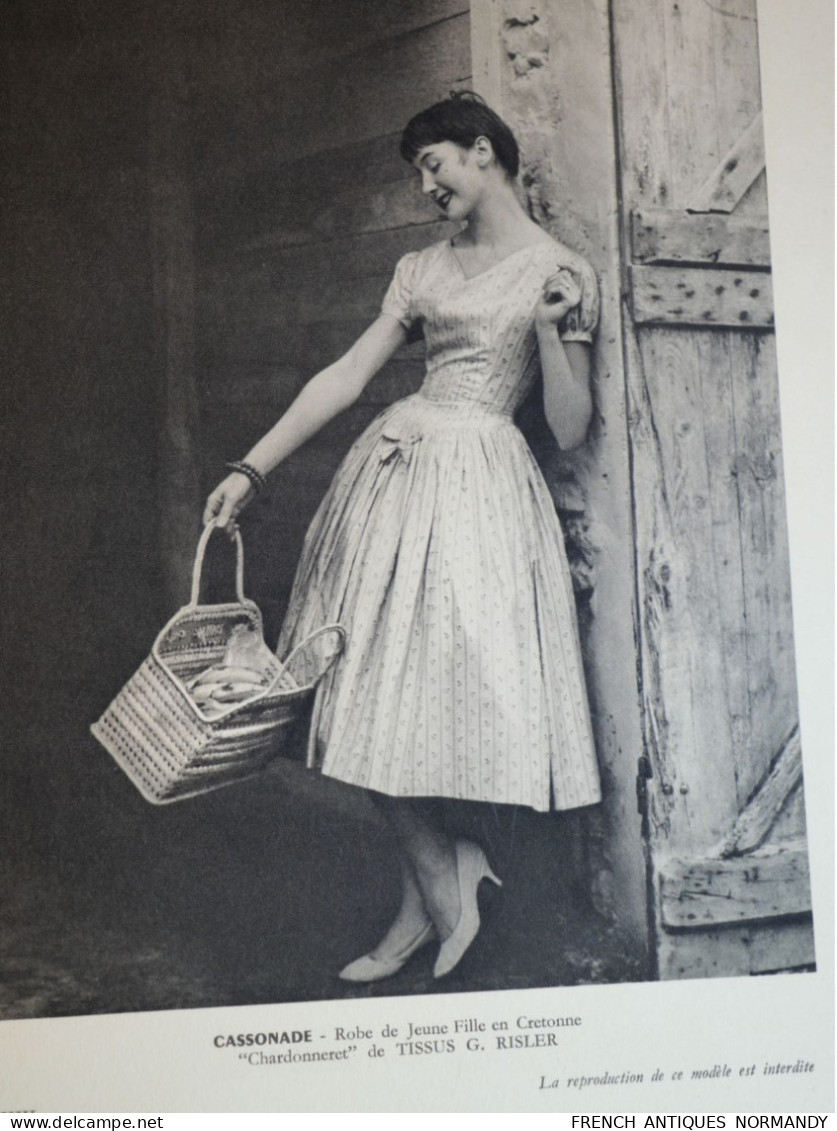 Très Rare Plaquette Mode Défilé Collection Du Couturier PIERRE BILLET PIN-UP GIRLS Saison Printemps été 1956 - Andere & Zonder Classificatie