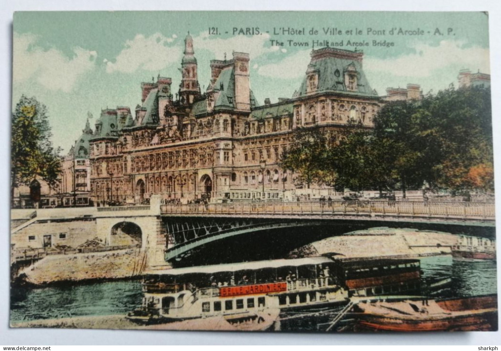 CPA  PARIS  "L'hotel De Ville Et Le Pont D'Arcole." - Ponts