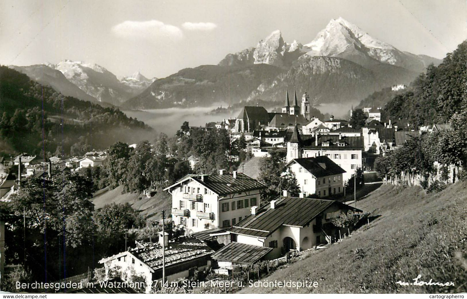 Germany Berchtesgaden Mit Watzmann Stein Meer Und Schonfeldspitze Panorama - Berchtesgaden