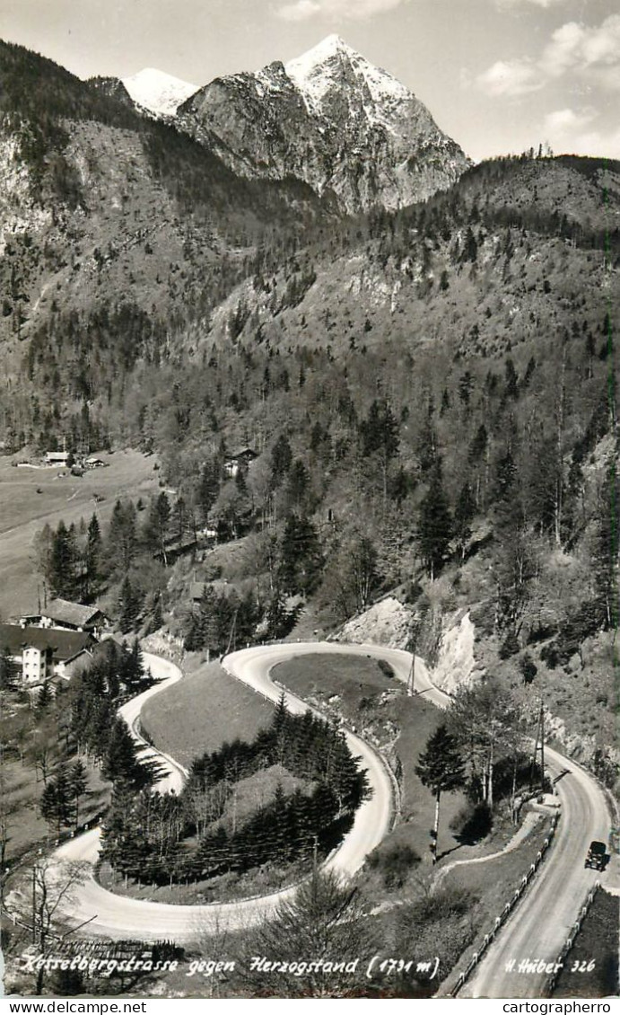 Germany Garmisch-Partenkirchen Kesselbergstrasse Gegen Herzogstand Aerial View - Garmisch-Partenkirchen