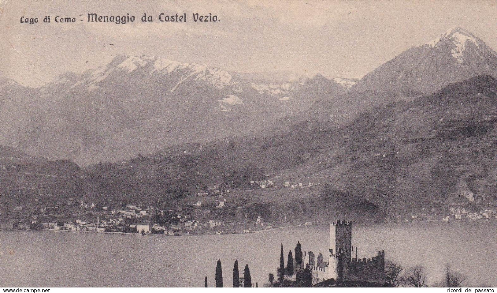 Cartolina Lago Di Como ( Como ) Menaggio Da Castel Vezio - Como