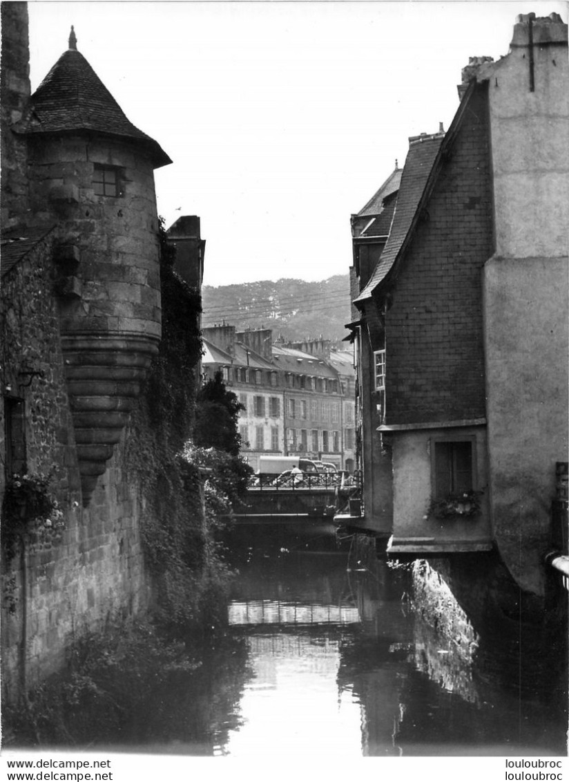 QUIMPER LE STEIR 1955 PHOTO ORIGINALE 24 X 18 CM - Plaatsen