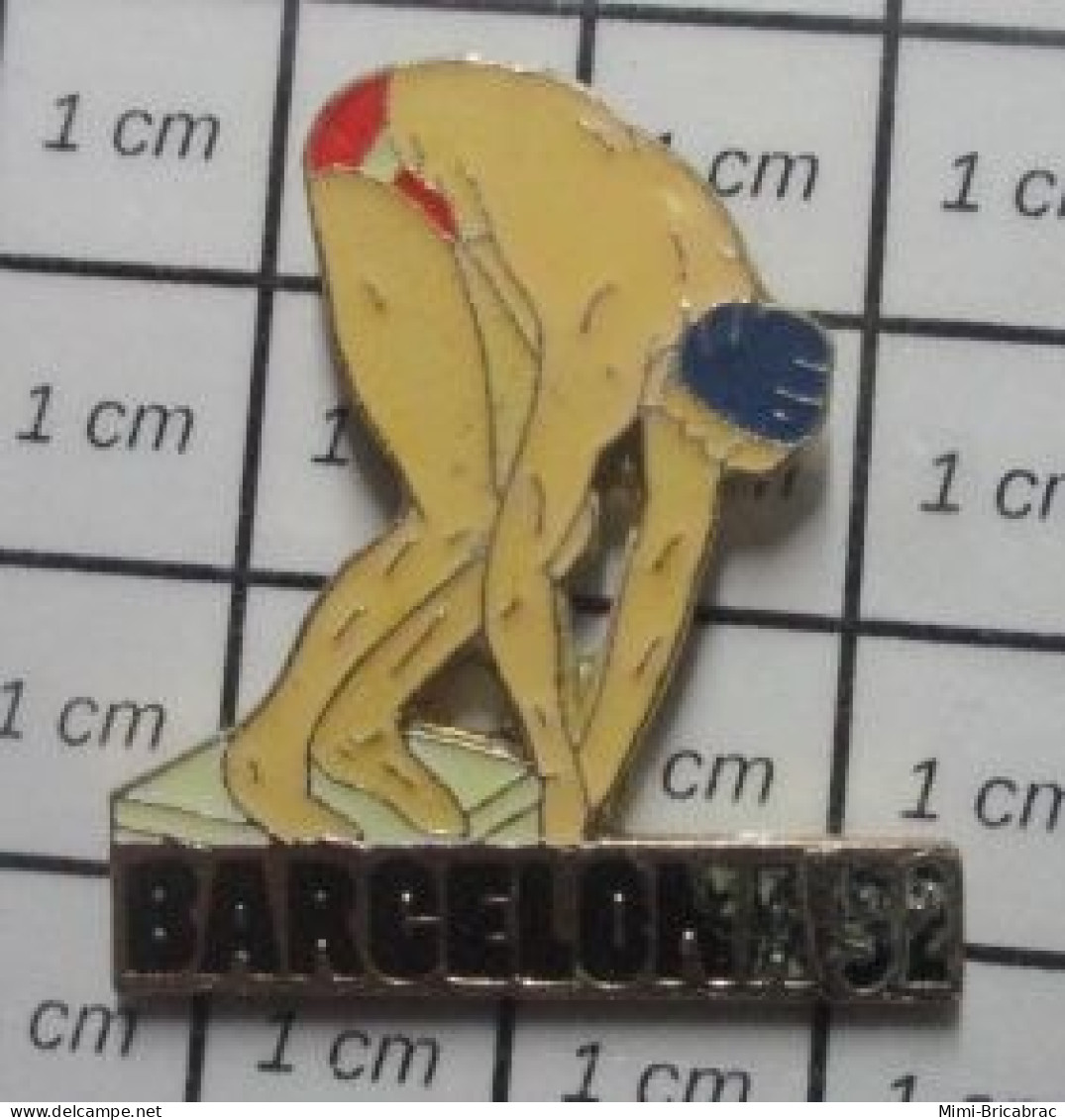 2020 Pin's Pins / Beau Et Rare / THEME JEUX OLYMPIQUES / BARCELONA 1992 NATATION Grand Pin's - Jeux Olympiques