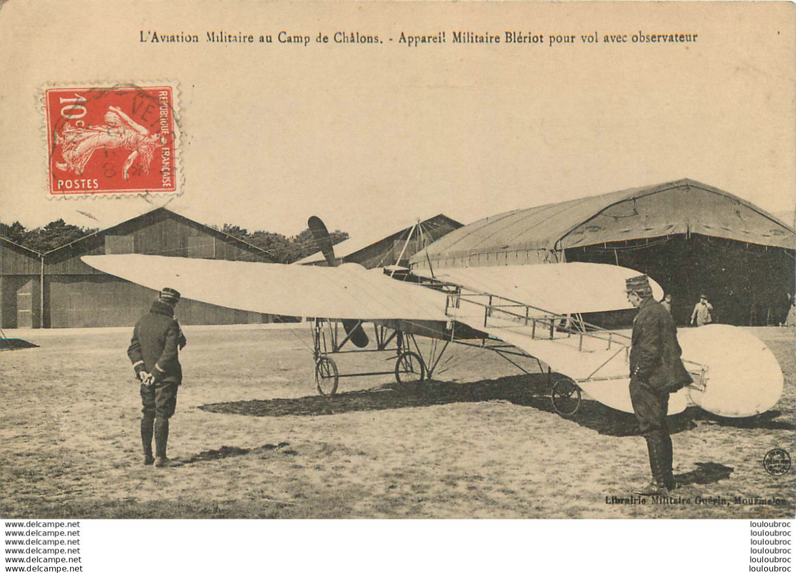 APPAREIL MILITAIRE BLERIOT AVIATION MILITAIRE AU CAMP DE CHALONS - ....-1914: Précurseurs