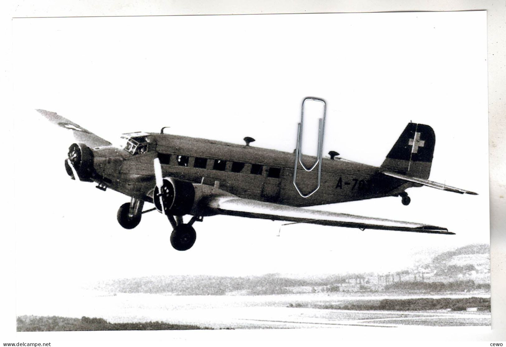 PHOTO AVION  AVIATION  JUNKERS JU 52 SUISSE - Luchtvaart