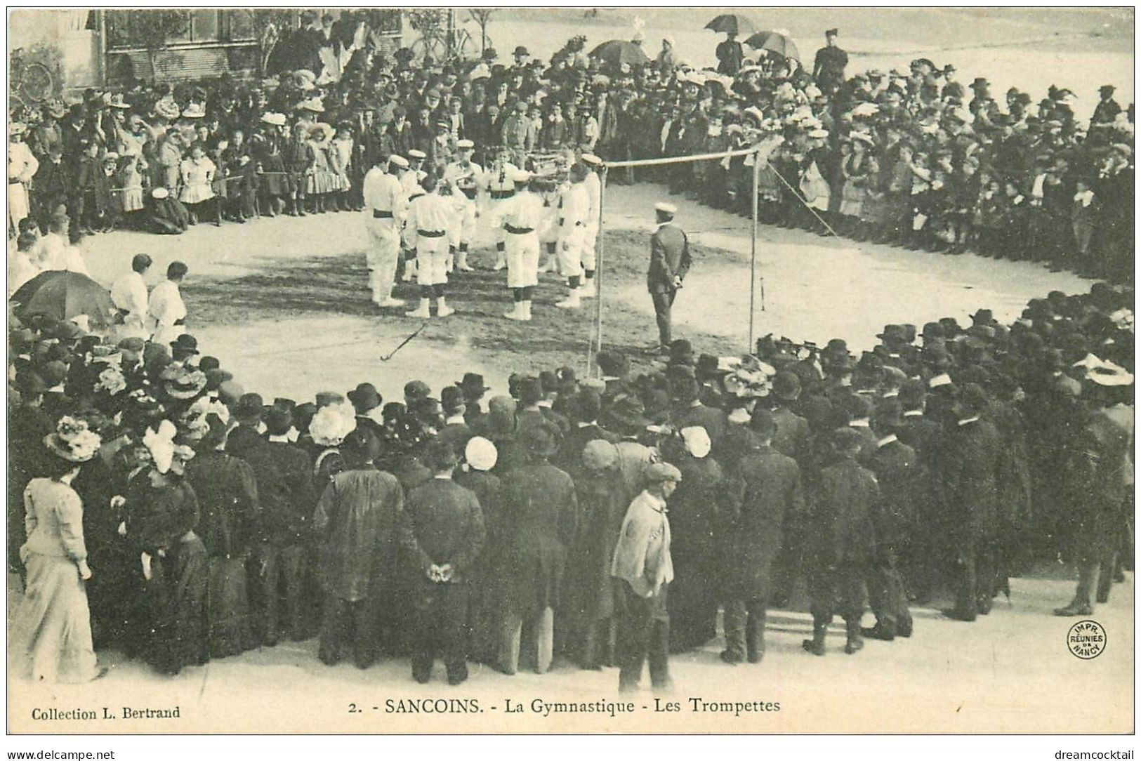 18 SANCOINS. La Gymnastique. Les Trompettes 1911 - Sancoins