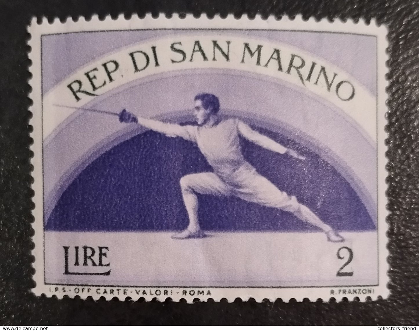 San Marino - 1954 - Escrime Fencing Fechten - MNH** - Scherma