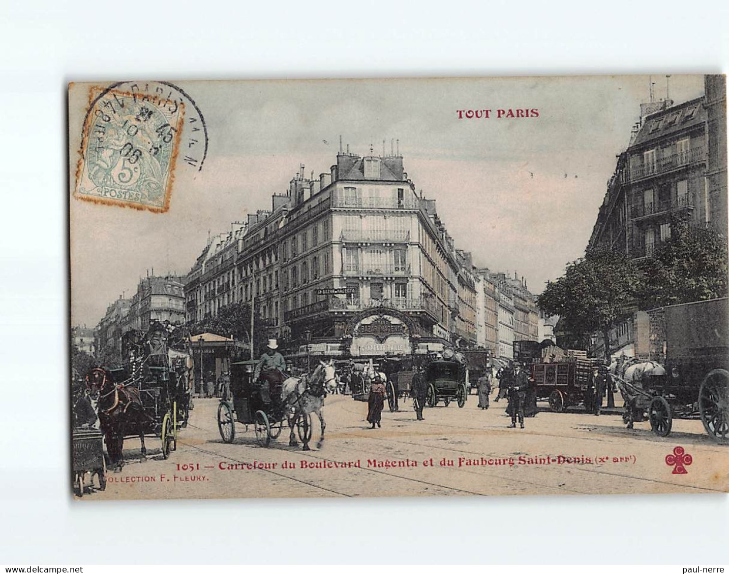 PARIS : Carrefour Du Boulevard Agenta Et Du Faubourg Saint-Denis - état - Autres & Non Classés