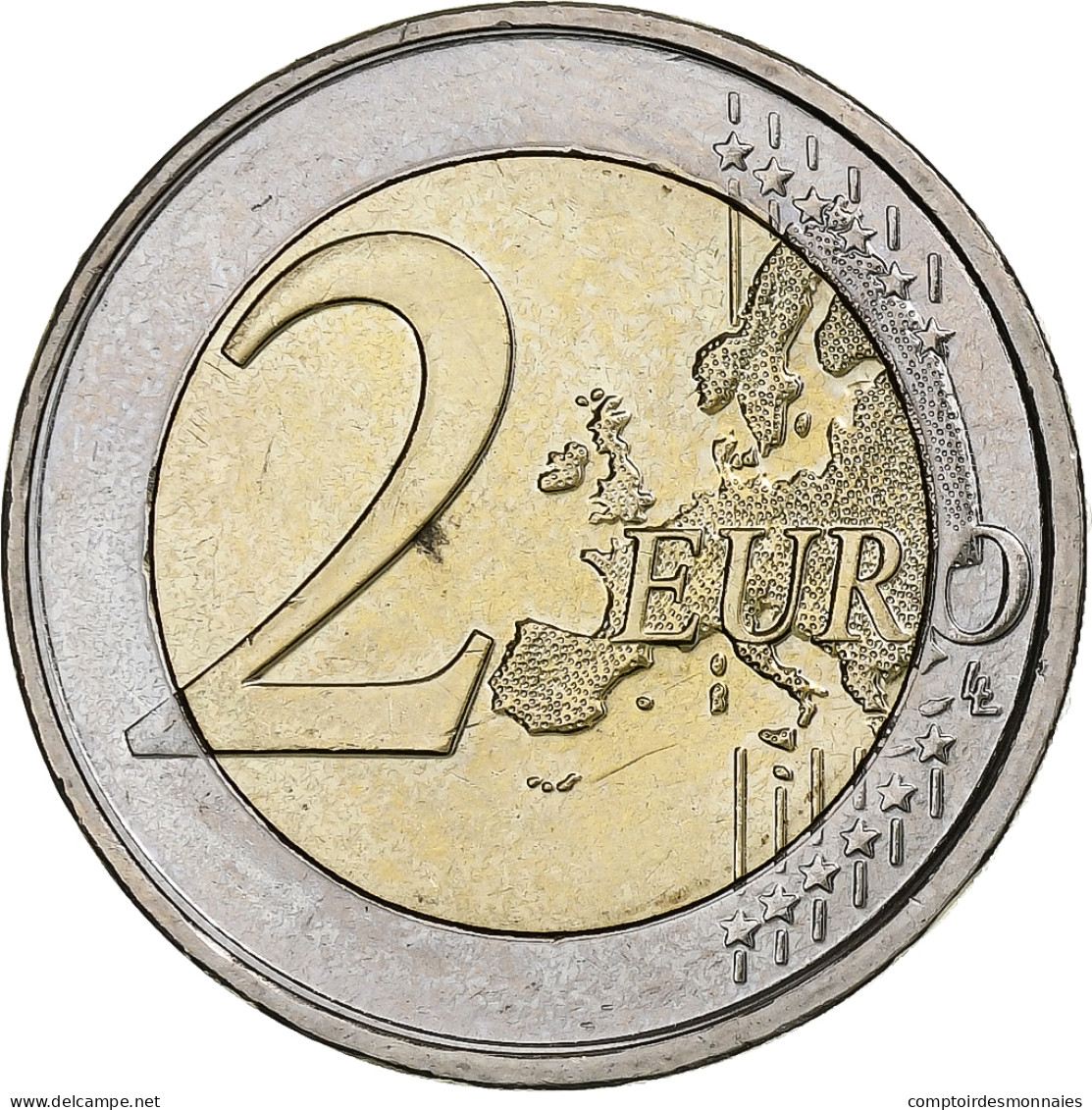 Belgique, 2 Euro, 2008, Bruxelles, Bimétallique, SUP - Belgique