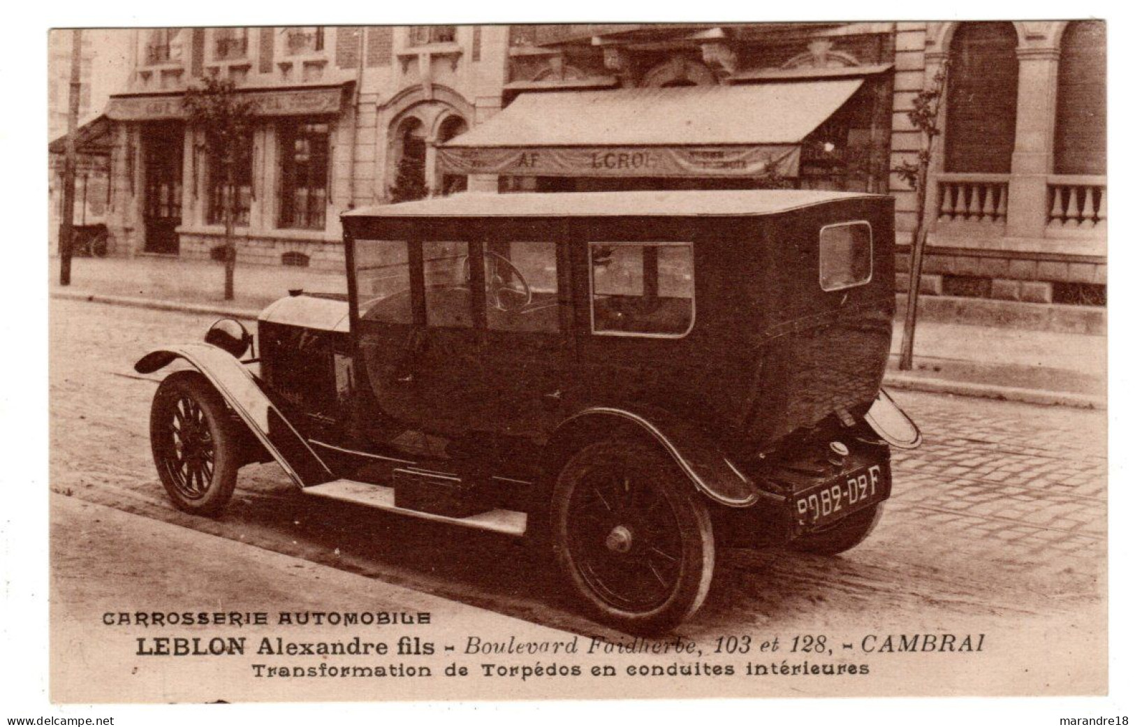 Cambrai , Torpédos , Carrosserie Automobile Leblon - Cambrai