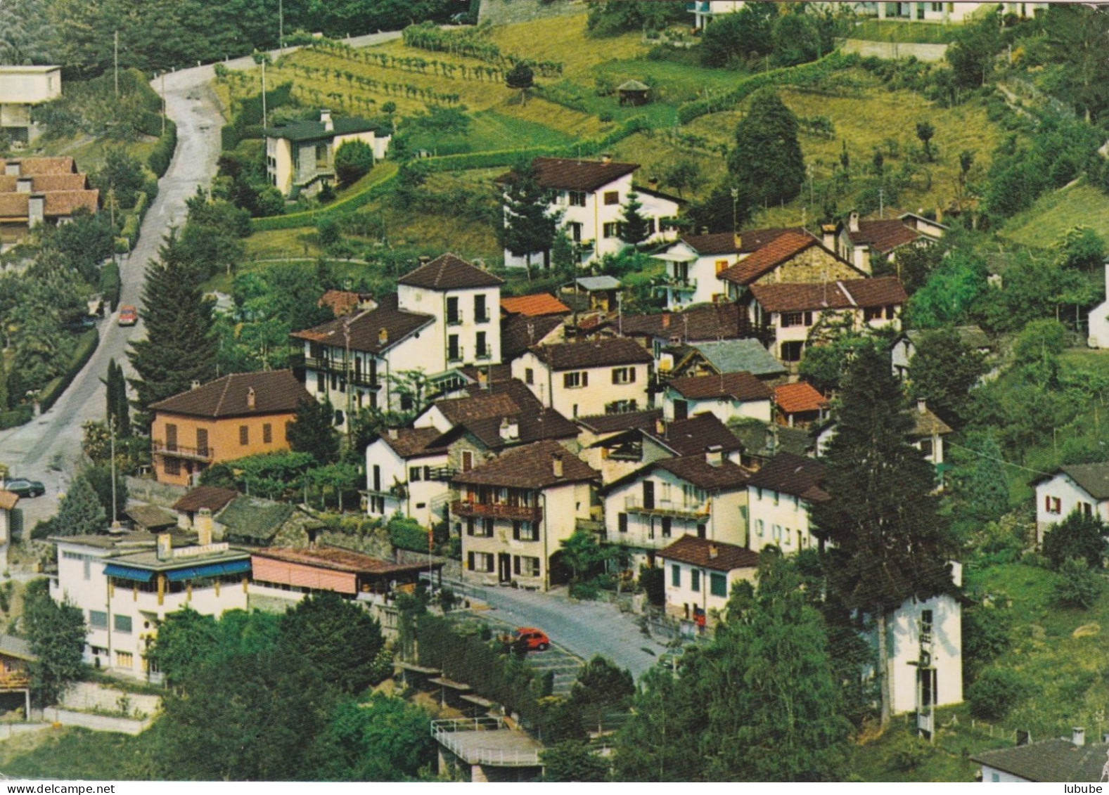 Vira Gambarogno - Ristorante La Fosanella  (Veduta Aerea)       Ca. 1970 - Vira Gambarogno