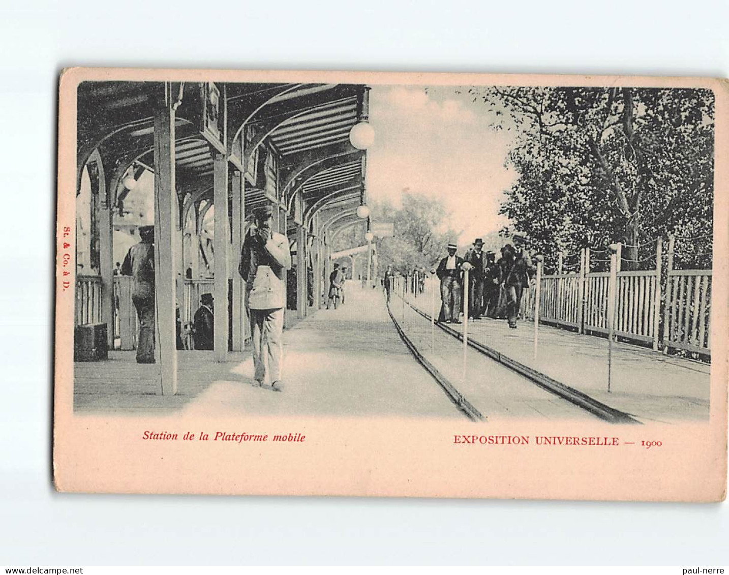 PARIS : Exposition Universelle 1900, Station De La Plateforme Mobile - état - Tentoonstellingen