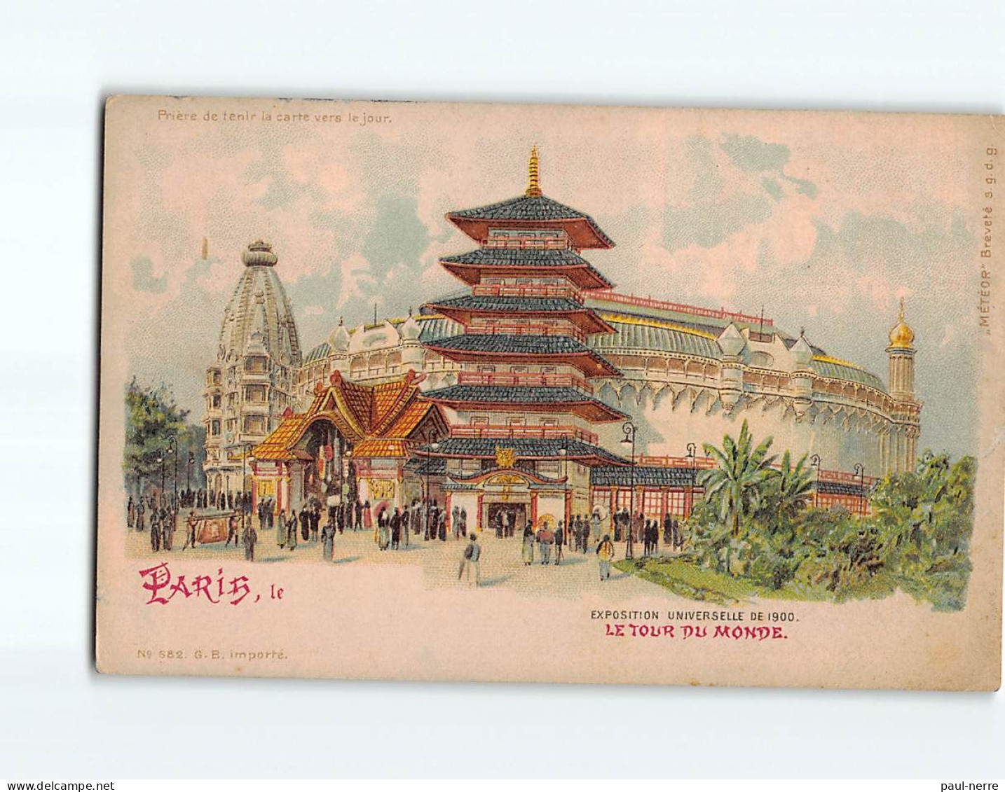 PARIS : Exposition Universelle 1900, Le Tour Du Monde - état - Tentoonstellingen