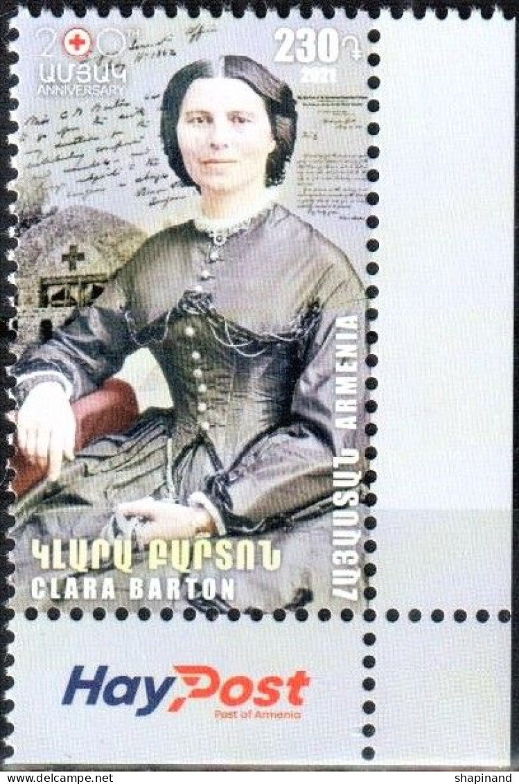 Armenia 2021"Foundress Of American Red Cross Clara Barton" 1v Quality:100% - Armenia