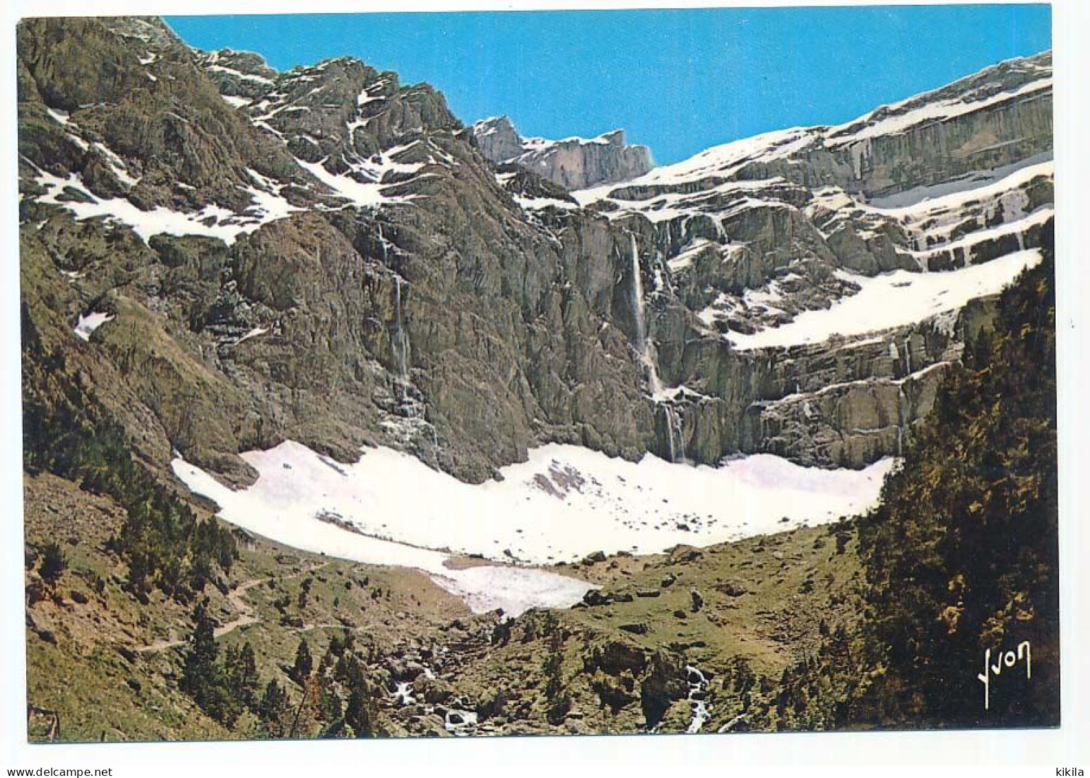 CPSM / CPM 10.5 X 15 Hautes Pyrénées Le Cirque De GAVARNIE Et La Grande Cascade (Hauteur: 422 Mètres) - Gavarnie