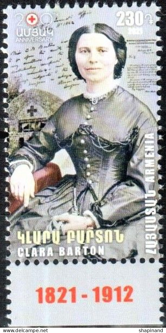 Armenia 2021"Foundress Of American Red Cross Clara Barton" 1v Quality:100% - Armenien