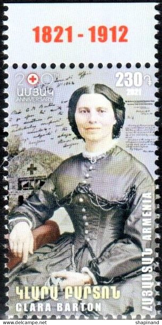 Armenia 2021"Foundress Of American Red Cross Clara Barton" 1v Quality:100% - Armenia