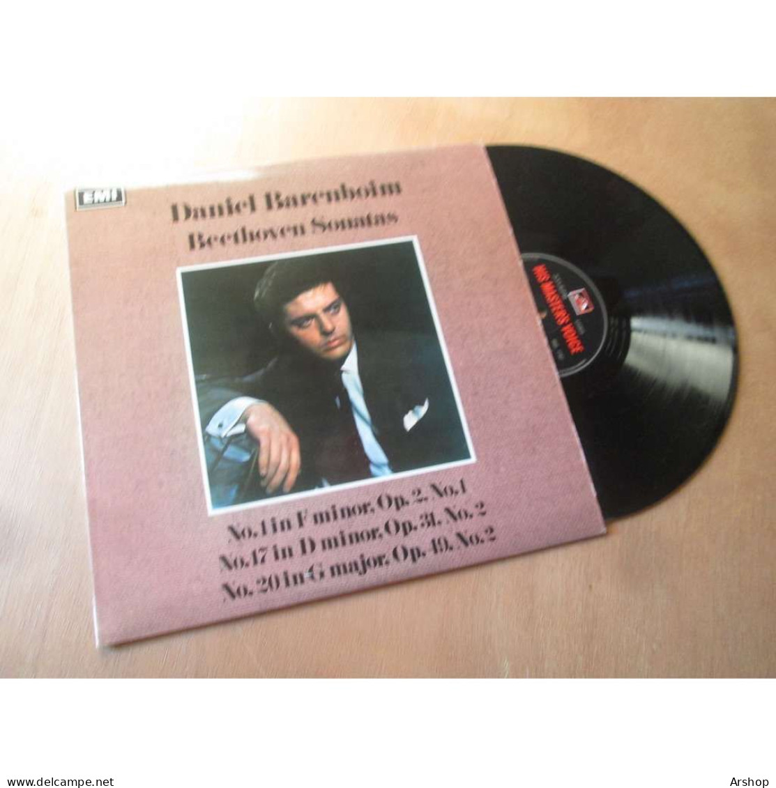 DANIEL BARENBOIM Sonatas N°1 - N°17 - N°20 BEETHOVEN - La Voix De Son Maitre UK HQS 1107 Lp 1967 - Classical