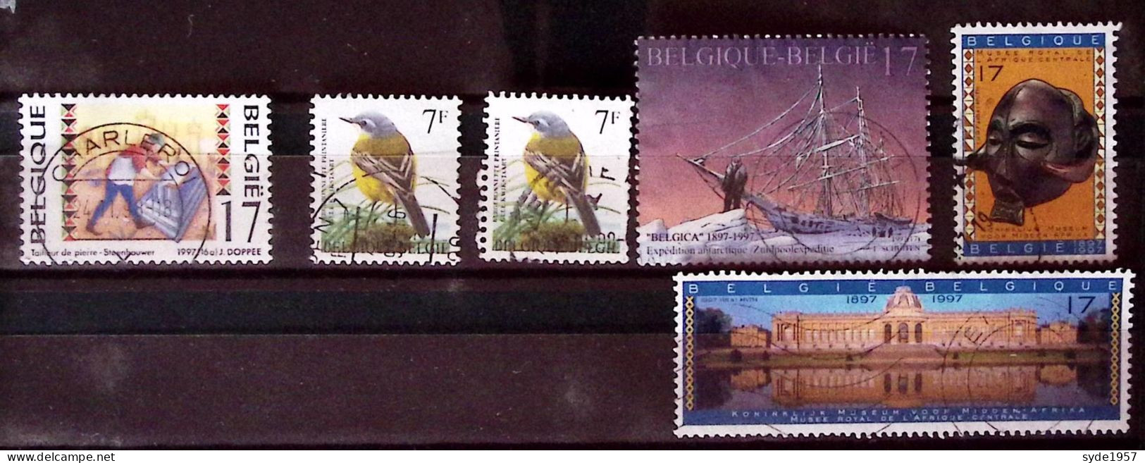 Belgique 1997 6 Timbres Oblitérés, Liste COB Ci-dessous : - Used Stamps