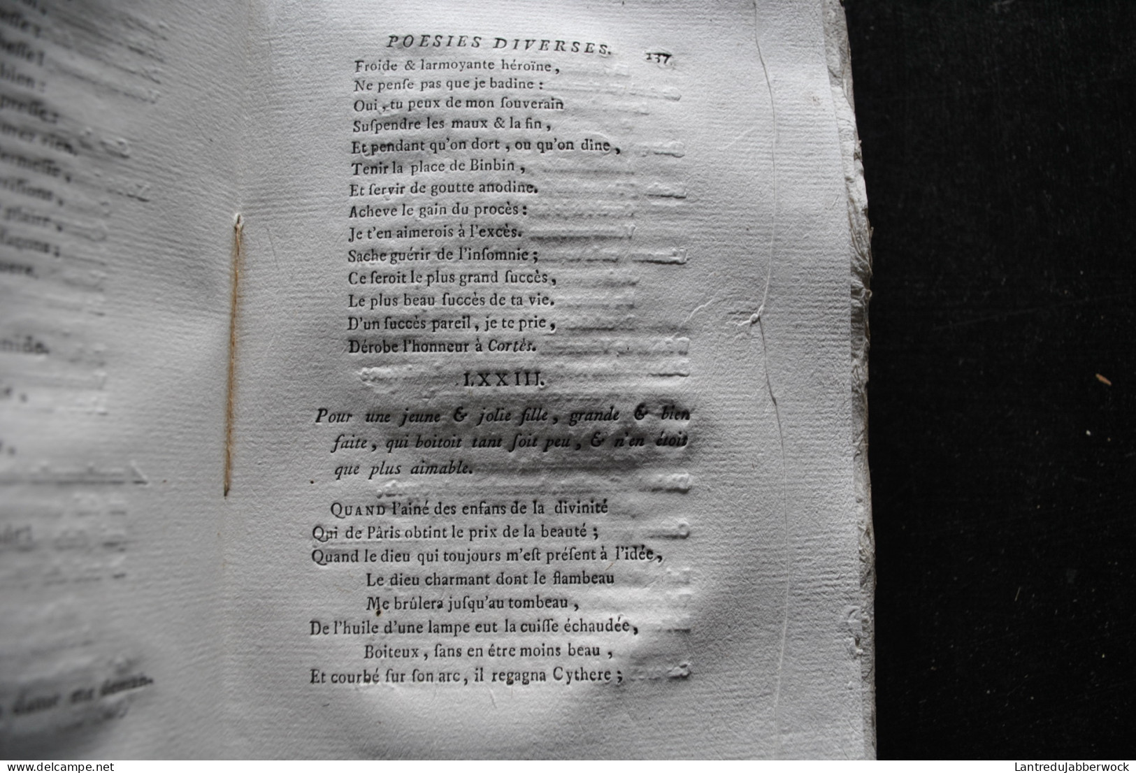 Oeuvres complètes d'Alexis PIRON Publiées par Rigoley de Juvigny Neufchâtel 1777 INCOMPLET TOMES 2 à 7 Théâtre Poésie 