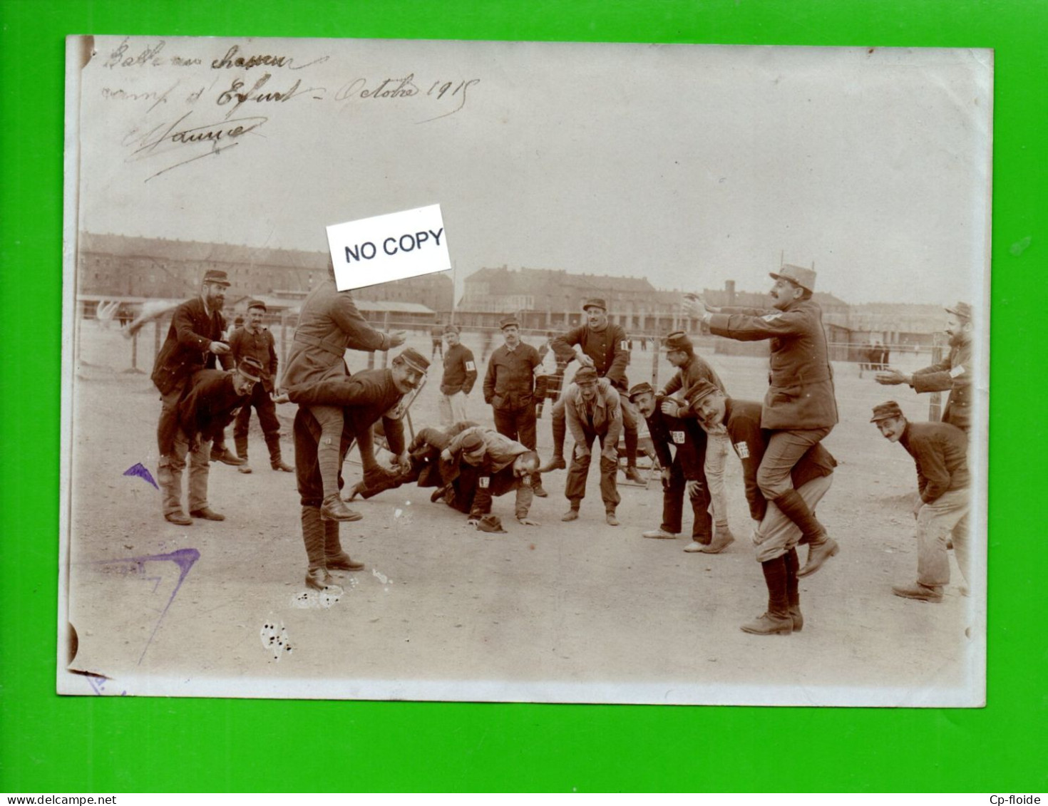 MILITARIA . ERFURT . " CAMP DE PRISONNIERS " . " BALLE AUX CHASSEURS " - Réf. N°1033F - - 1914-18