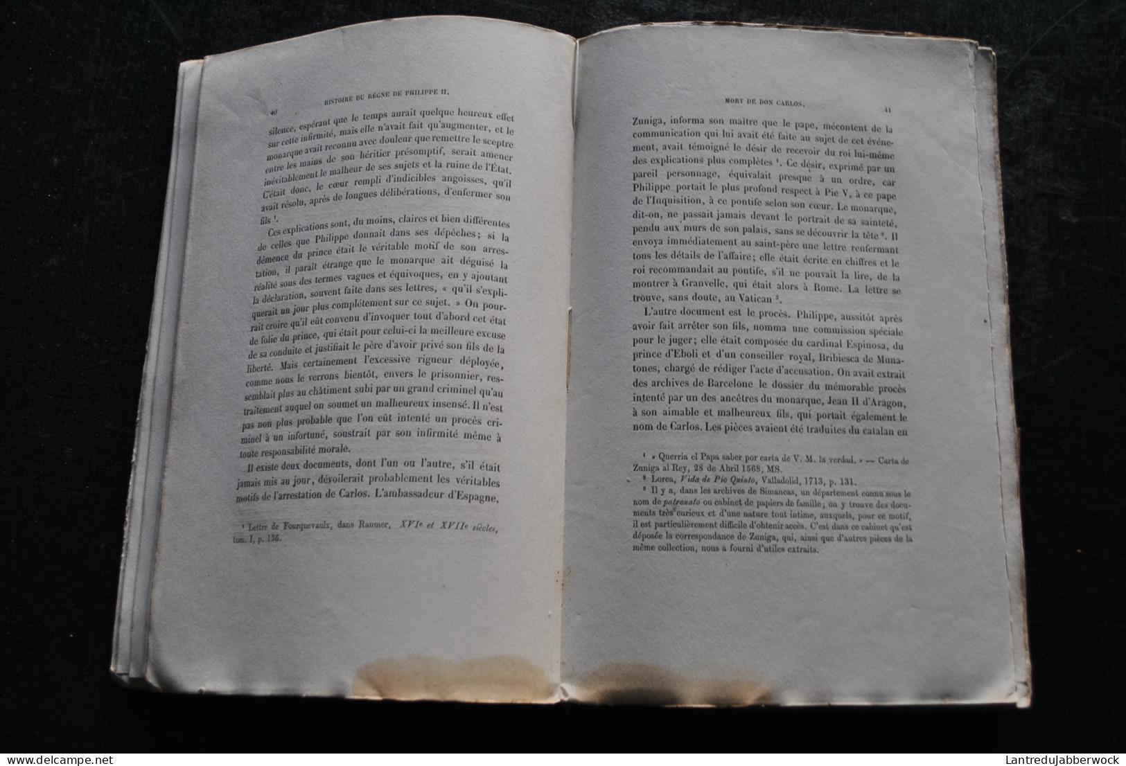 PRESCOTT Histoire du règne de Philippe II Firmin Didot Van Meenen 1860 Tome 4 SEUL Traduit par RENSON ITHIER