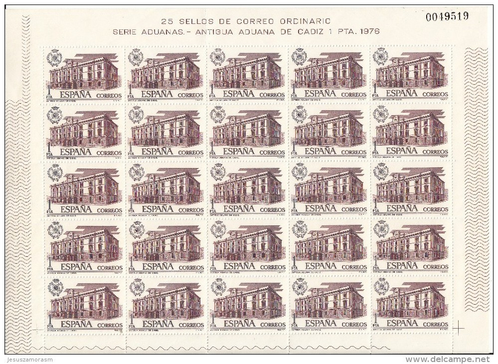 España Nº 2326 Al 2328 En Pliego De 25 Series - Unused Stamps
