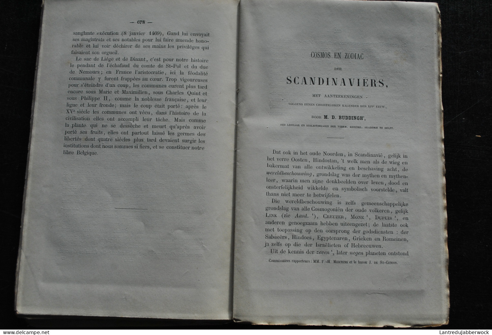 Annales de l'Académie d'archéologie de Belgique 4è liv. 1867 Charles Le Téméraire Liège Zodiac scandinaviers ethnologie