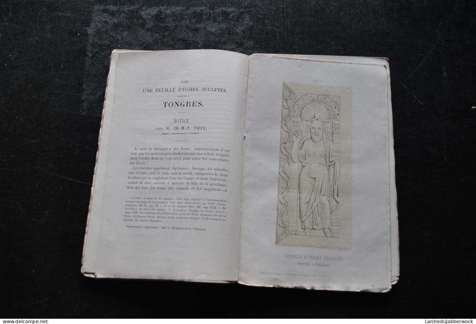 Annales de l'Académie d'archéologie de Belgique 3è liv. 1868 Fontaine Anvers Teniers Ivoir Tongres Flandre Kreuzigung