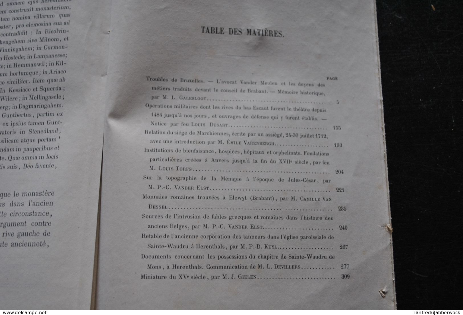 Annales De L'Académie D'archéologie De Belgique 4è Liv. 1870 Province Anvers Correspondance Marquis De Ferriol Steneland - België