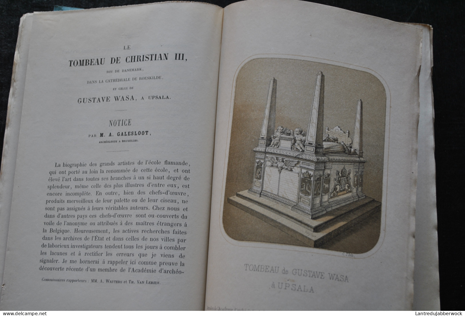 Annales de l'Académie d'archéologie de Belgique 4è liv. 1870 Province Anvers Correspondance marquis de Ferriol Steneland