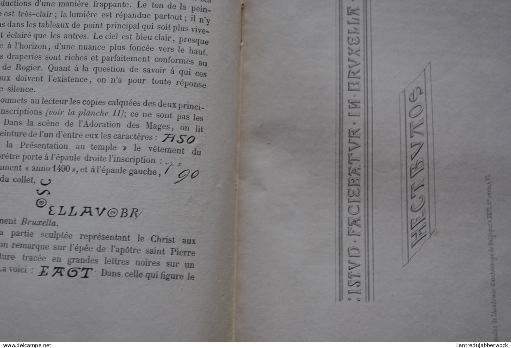 Annales de l'Académie d'archéologie de Belgique 4è liv. 1870 Province Anvers Correspondance marquis de Ferriol Steneland