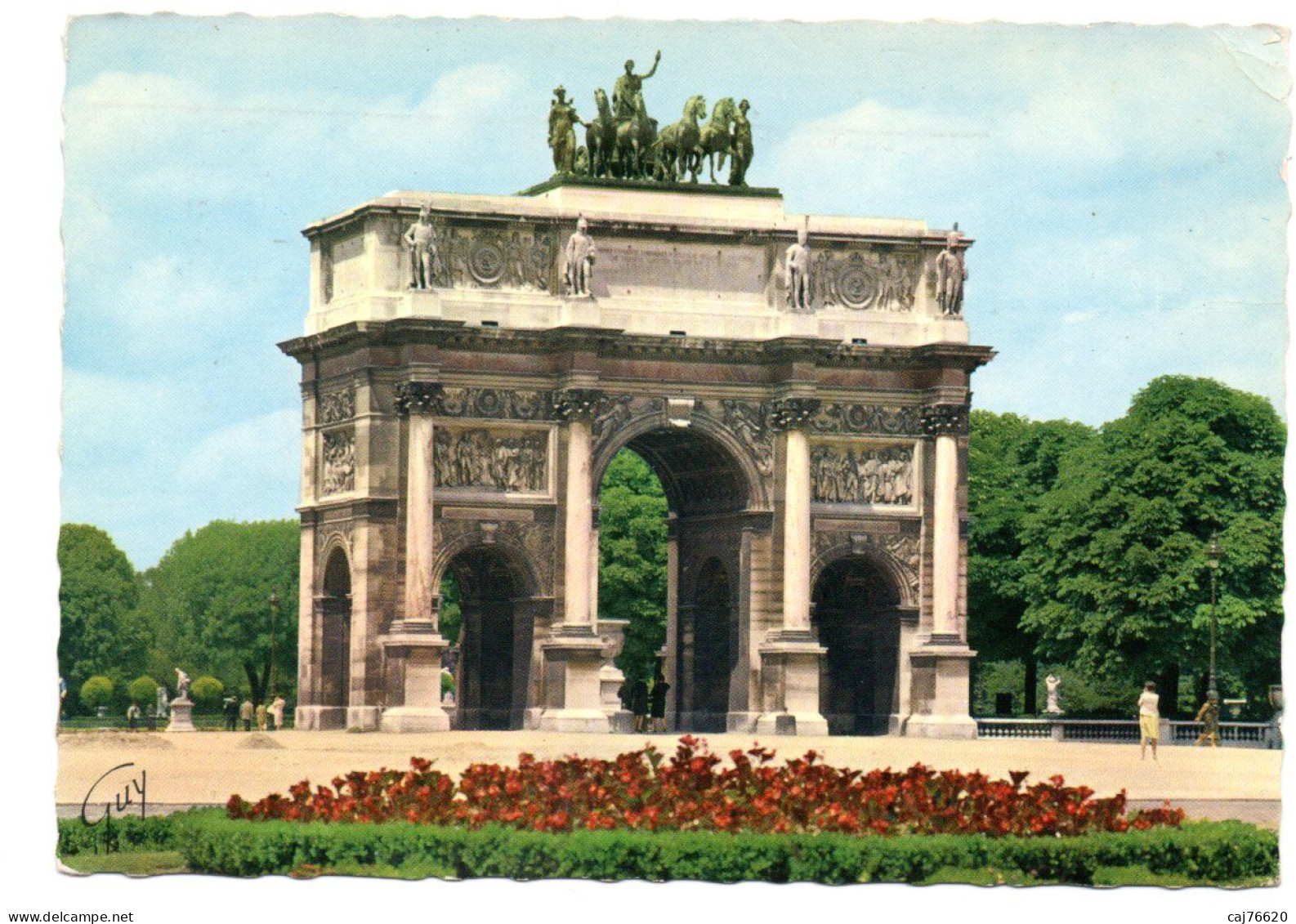 Paris , L'arc De Triomphe Du Carrousel Et Les Jardins - Arc De Triomphe