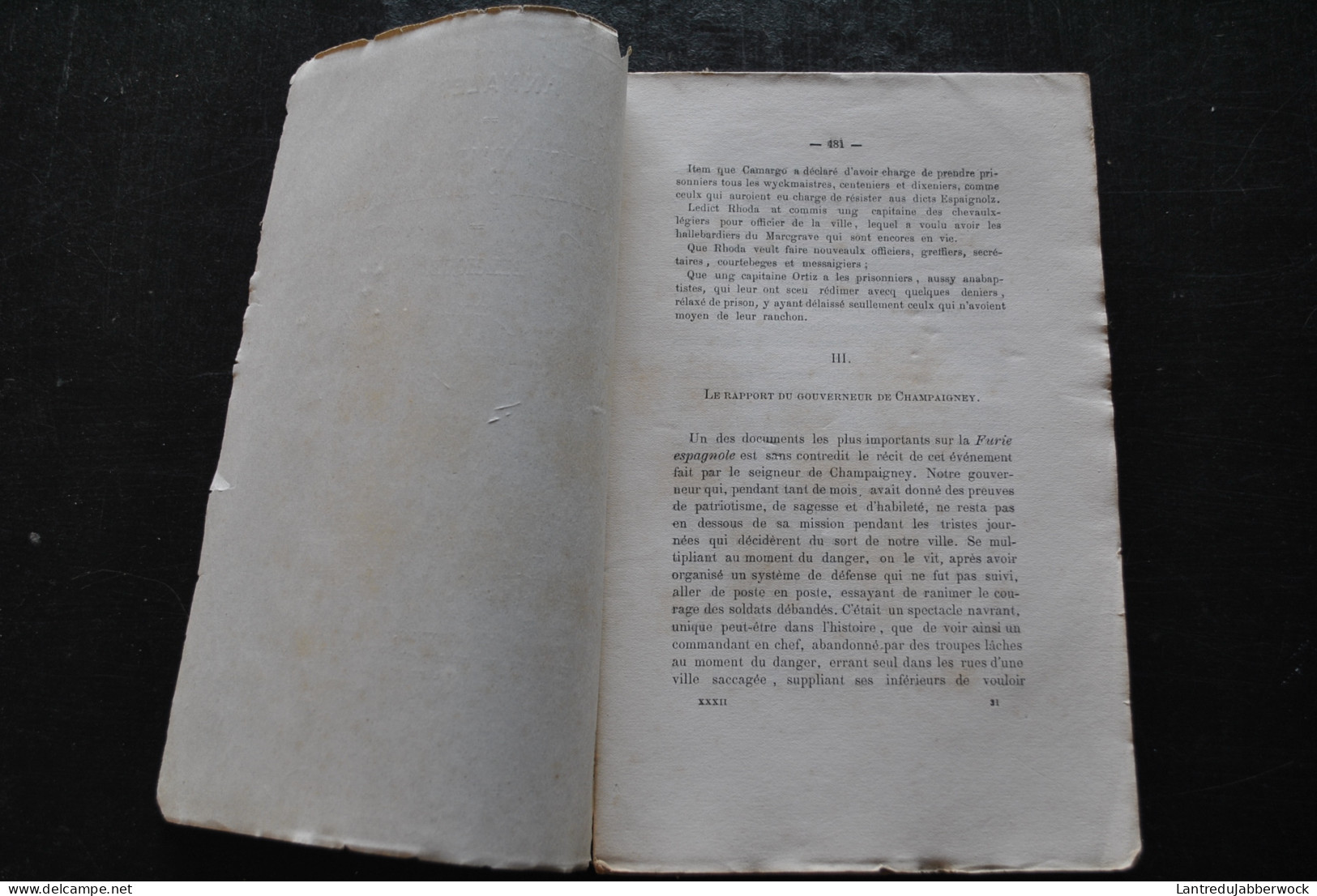 Annales De L'Académie D'archéologie De Belgique 4è Liv 1877 GENARD (Archiviste Ville D'Anvers) La Furie Espagnole (fin) - België