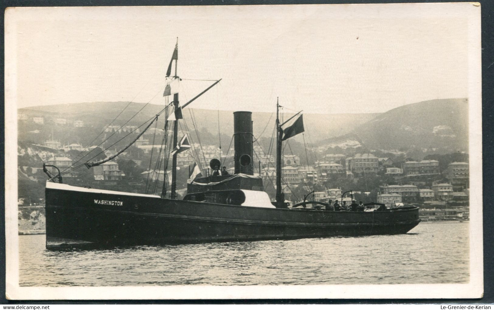 Boat "Washington" - In The 30's? - Photo Nautical Agency - See 2 Scans - Fishing Boats