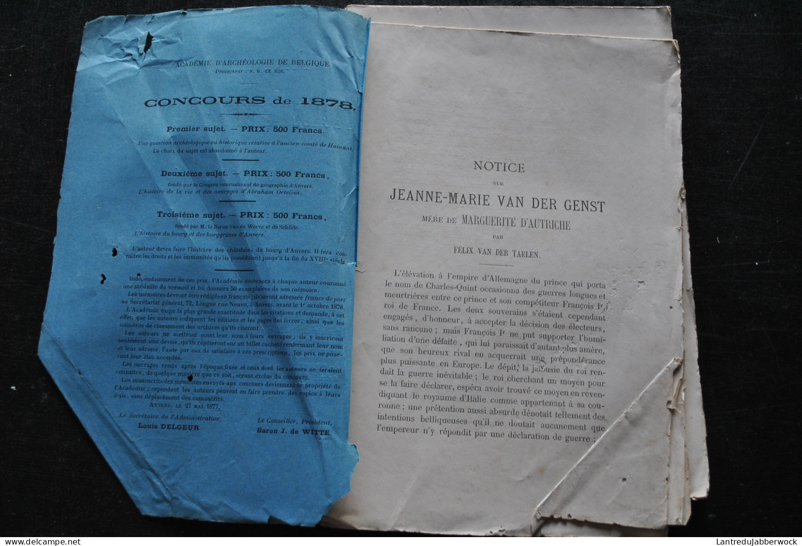 Annales De L'Académie D'archéologie De Belgique 3è Liv 1878 Ménapie & La Flandre DE VLAMINCK Jeanne Marie VAN DER GHENST - België