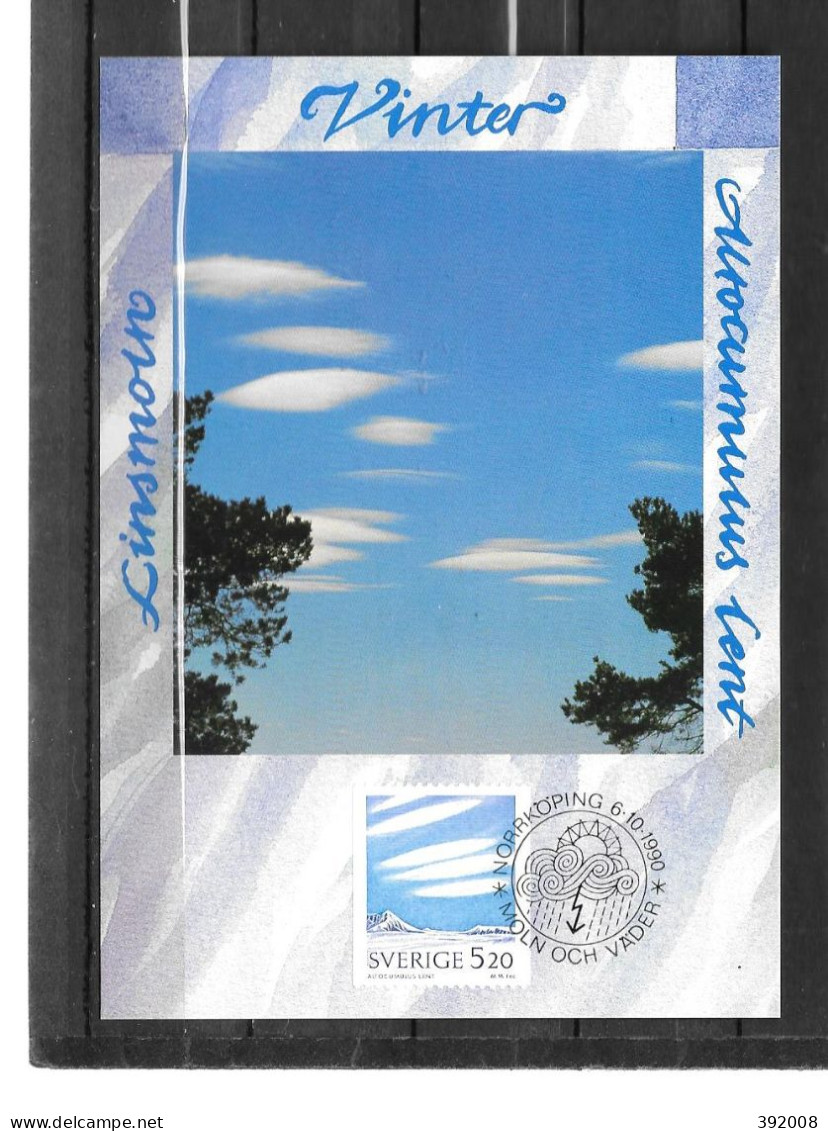 1990 - 1620 - Nuages Et Météorologie, Cirro-cumulus - 35 - Maximumkarten (MC)