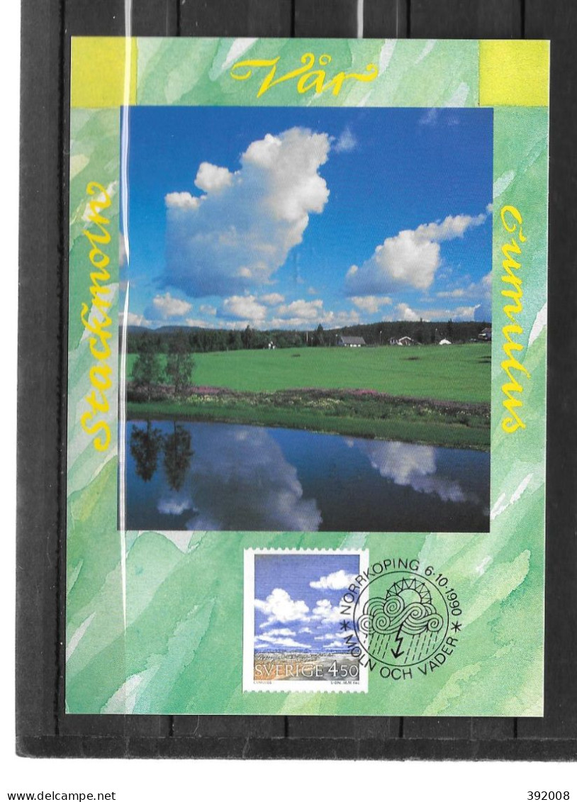 1990 - 1617 - Nuages Et Météorologie, Cumulus - 35 - Maximum Cards & Covers