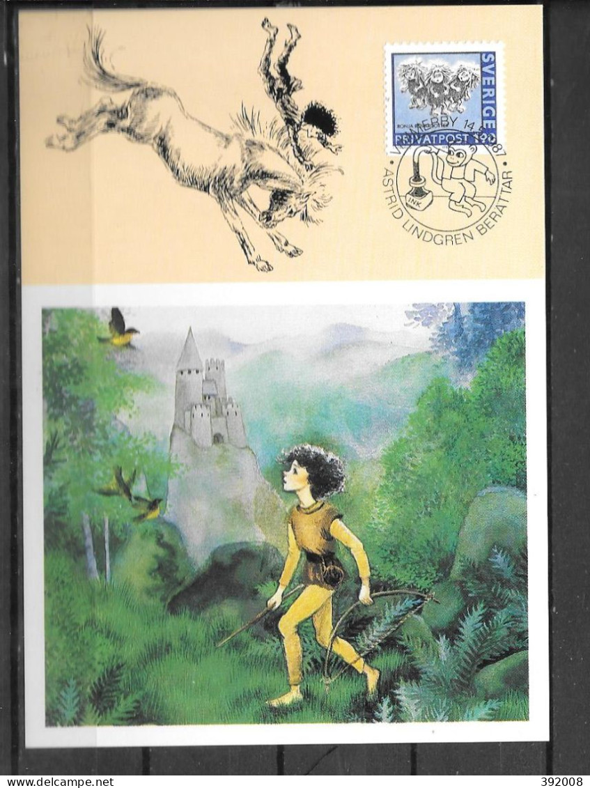 1987 - 1421 - Tarif Réduit - Les Trois Hérissons - 28 - Cartoline Maximum