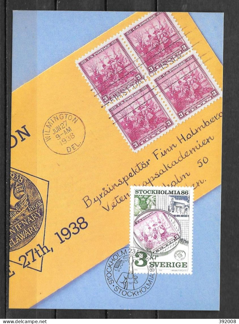 1986 - 1359 - Stockholmia - 24 - Cartoline Maximum