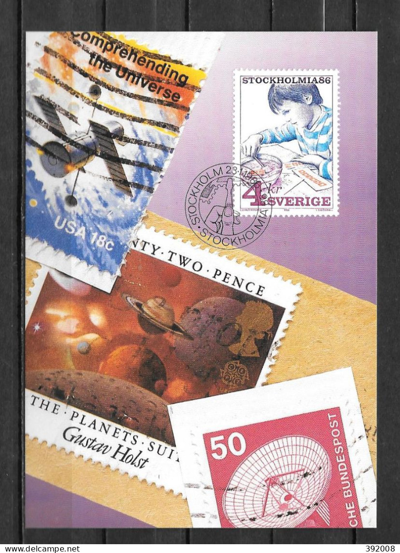 1986 - 1360 - Stockholmia - 24 - Tarjetas – Máxima