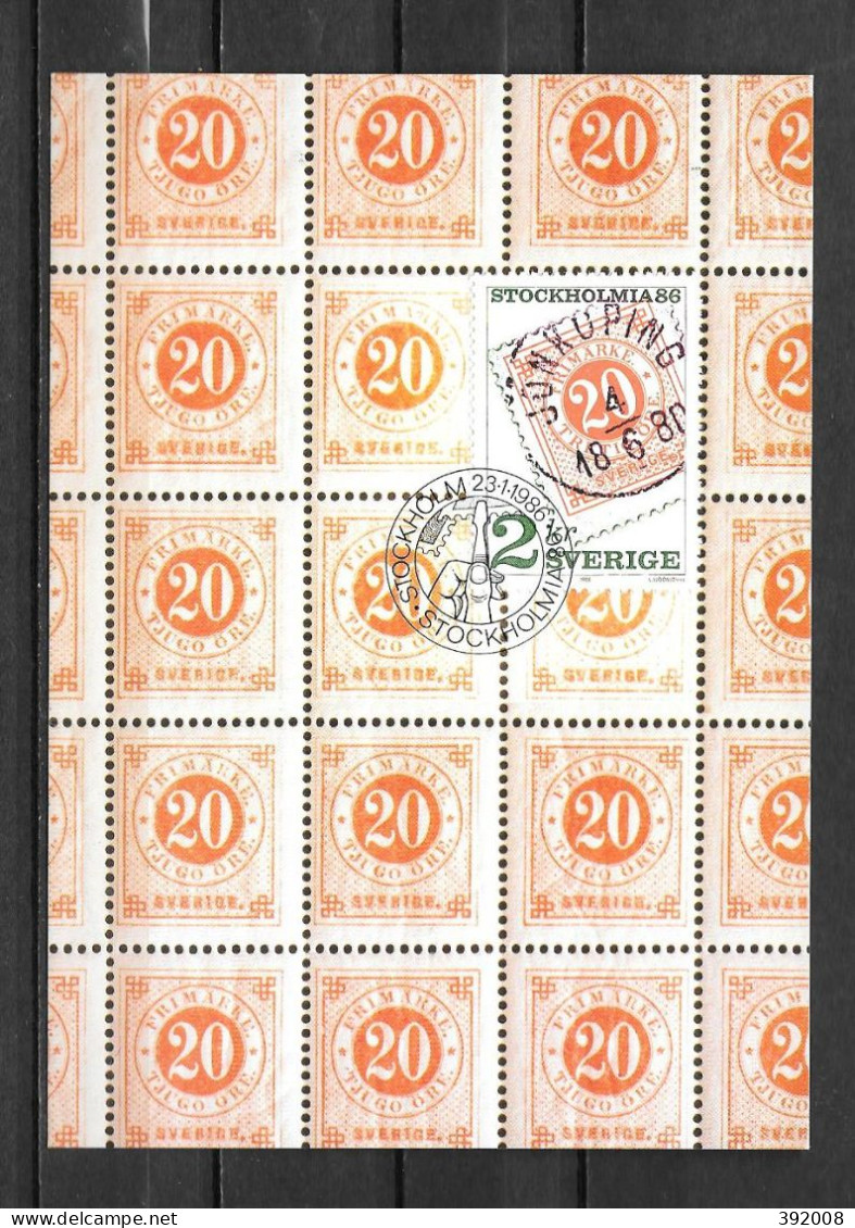 1986 - 1357 - Stockholmia - 24 - Cartes-maximum (CM)