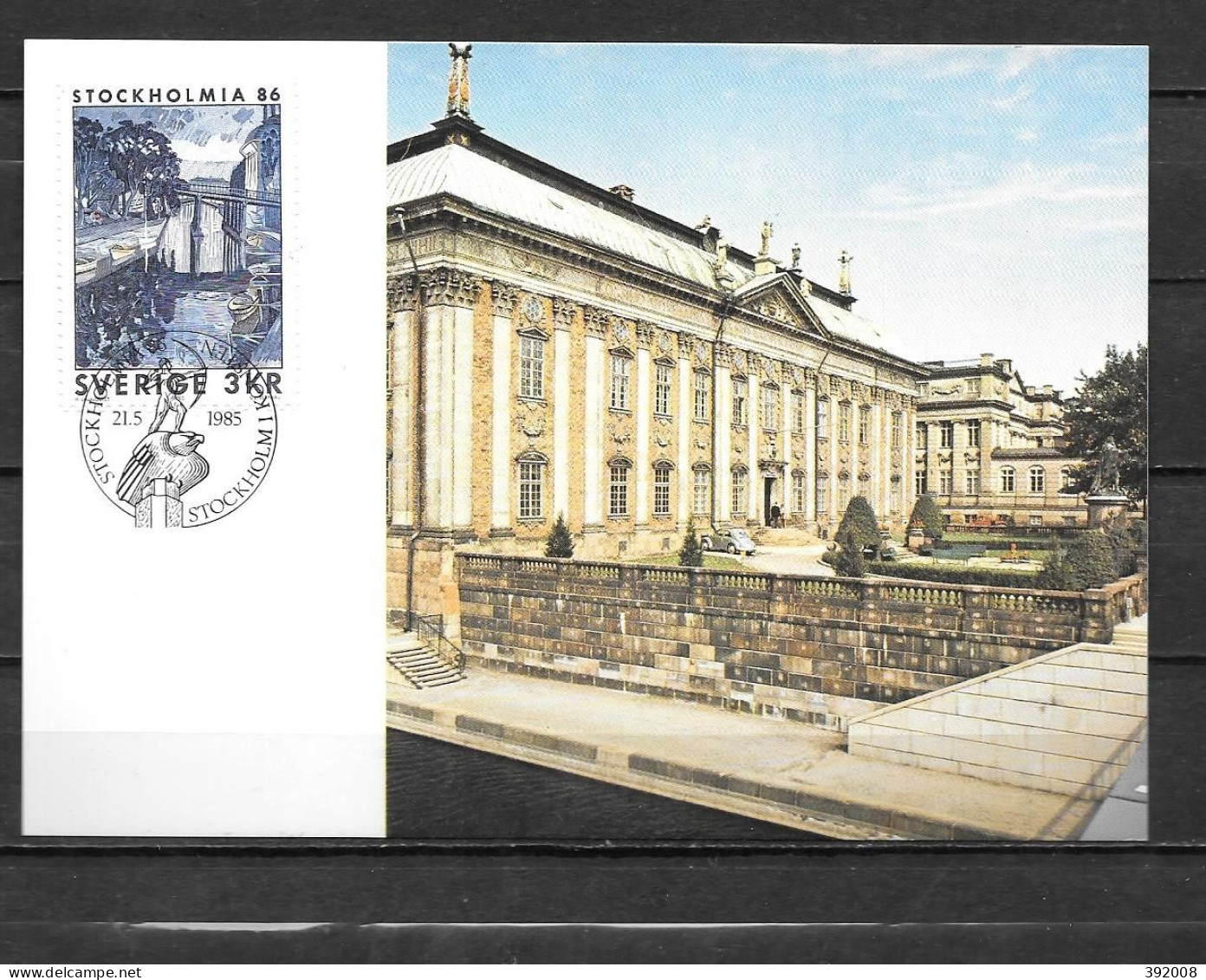 1985 - 1317 - Stockholmia 86 - 19 - Tarjetas – Máxima