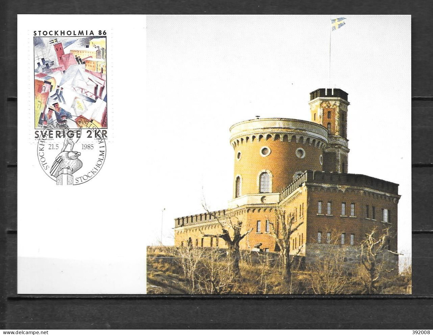 1985 - 1318 - Stockholmia 86 - 19 - Cartoline Maximum