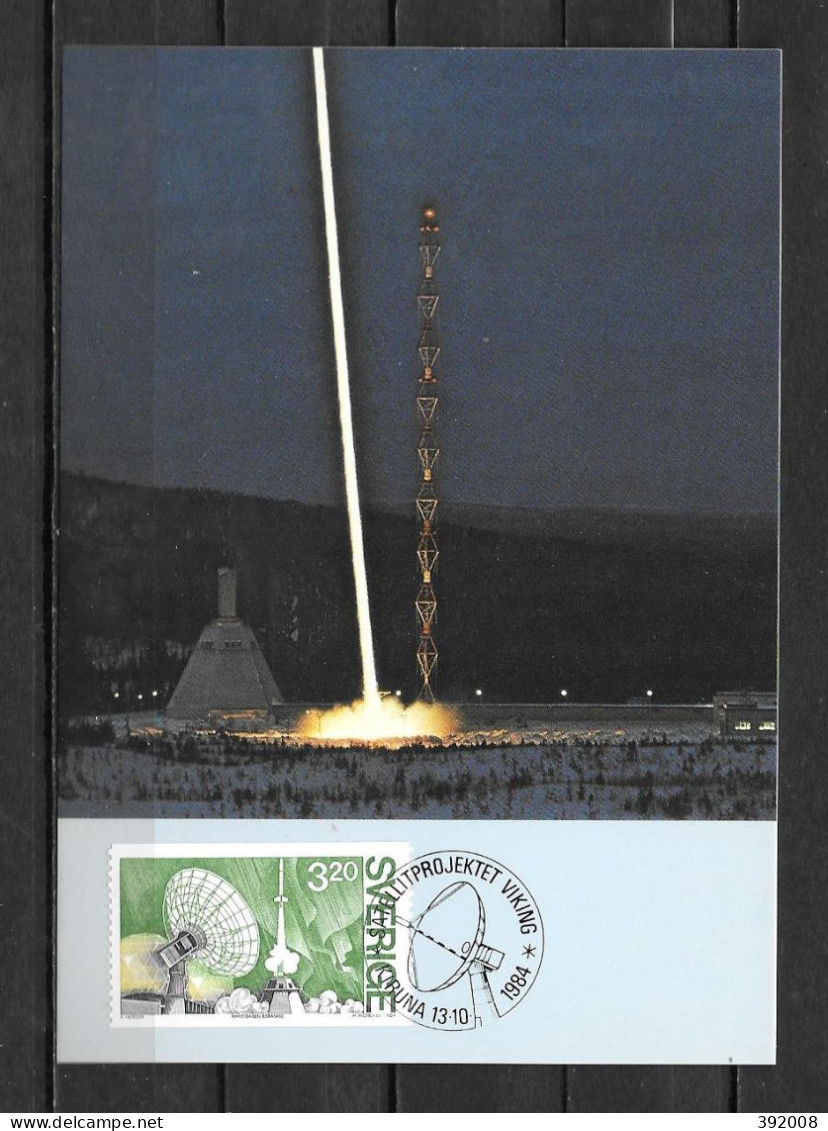 1984 - 1288 - Projet De Satellite Viking - 16 - Cartoline Maximum