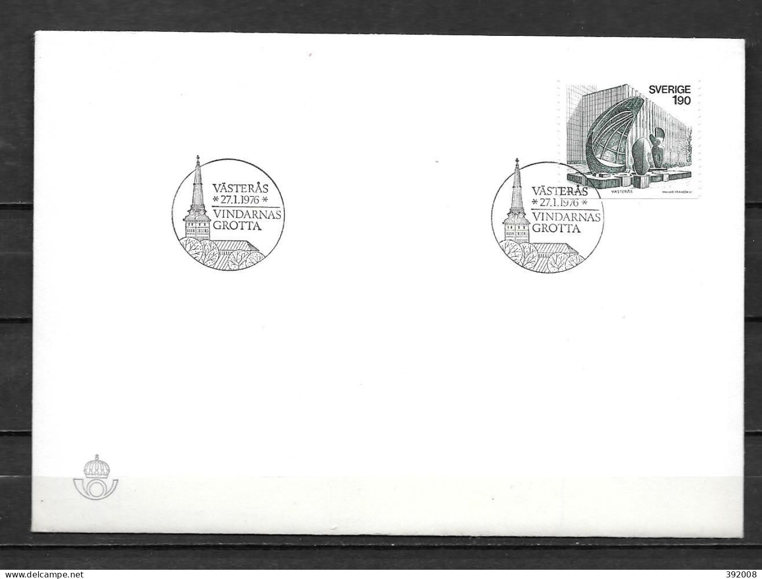 1976 - 916 - Sculpture Eric Grate - 6 - FDC