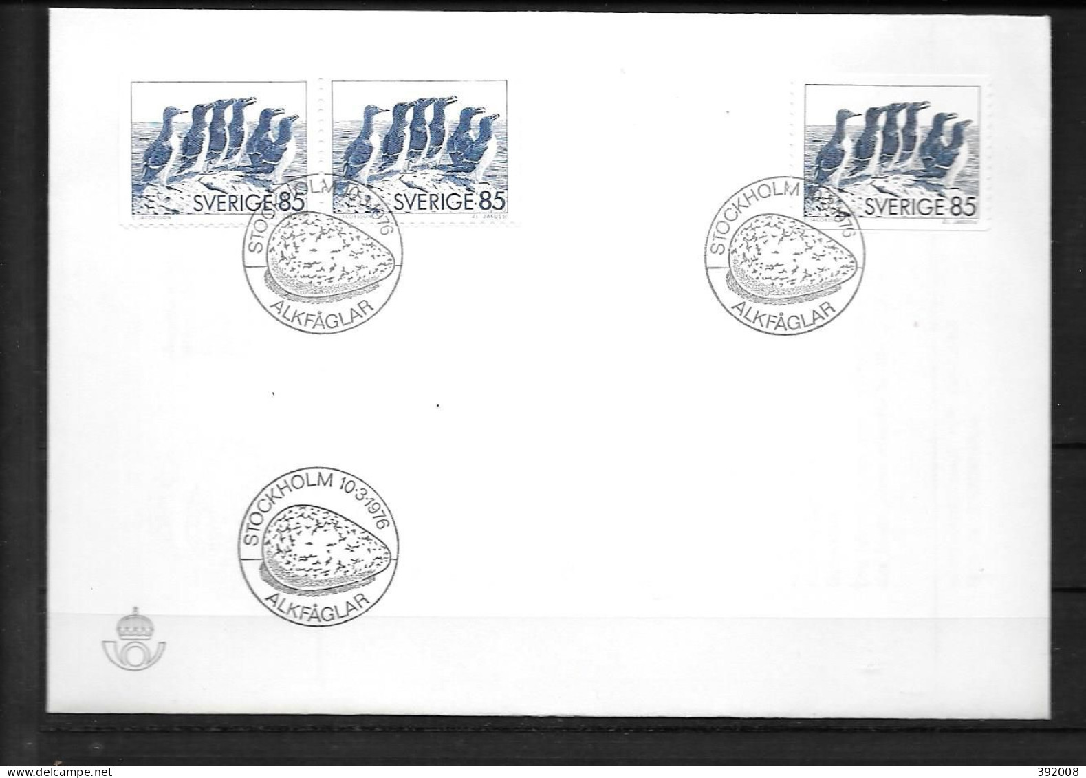 1976 - 917 - Alcides, Oiseau - 6 - FDC