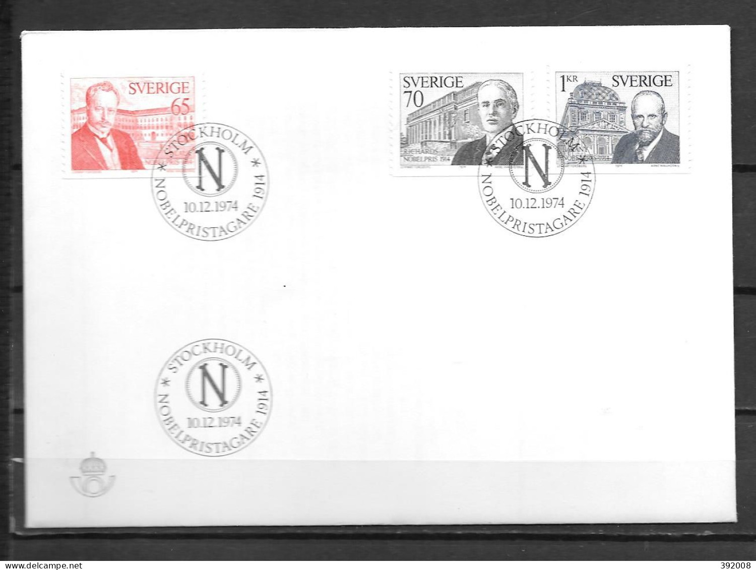 1974 - 867 à 869 - Prix Nobel - 27 - FDC